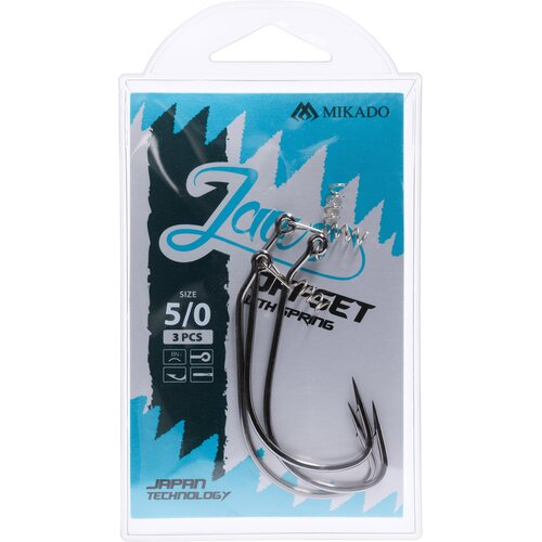 Haczyk wędkarski MIKADO Jaws Offset z wkrętem nr 3/0 HJA03-3/0 (3 szt)