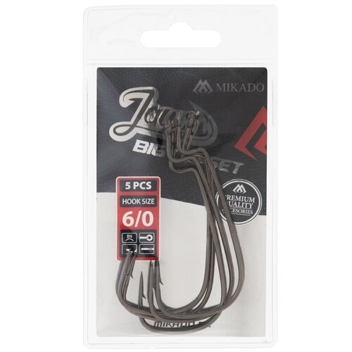 Haczyk wędkarski MIKADO Jaws Big Offset 9/0 (3 szt.)