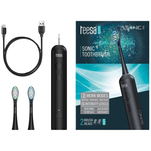 Szczoteczka soniczna TEESA Sonic Elite TSA8082-B Czarny