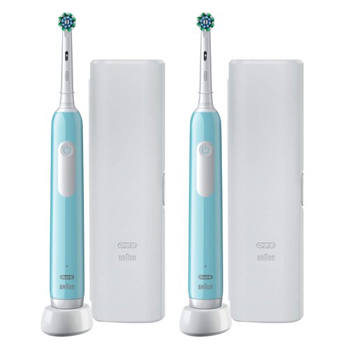 Szczoteczka rotacyjna ORAL-B Pro 1 Niebieski + Etui (2 szt.)