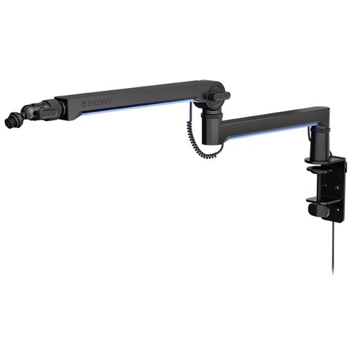 Ramię mikrofonowe ENDORFY Broadcast Low Profile RGB Boom Arm Obciążenie głowicy 2 kg