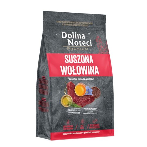 Karma dla kota suszona DOLINA NOTECI Premium Wołowina 2 kg