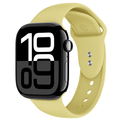Pasek CRONG Sport Liquid do Apple Watch 2/3/4/5/6/7/8/9/10/SE/SE 2022 (38/40/41/42mm) Żółty