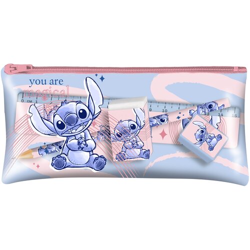 Piórnik KIDS EUROSWAN Stitch ST00010 z wyposażeniem
