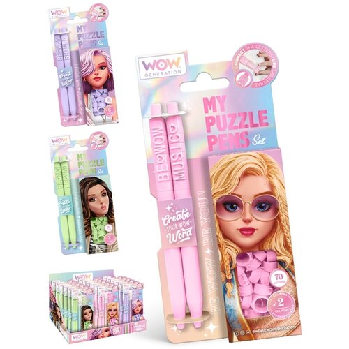 Zestaw długopisów KIDS EUROSWAN WOW Generation Puzzle WOW00076 (1 zestaw)