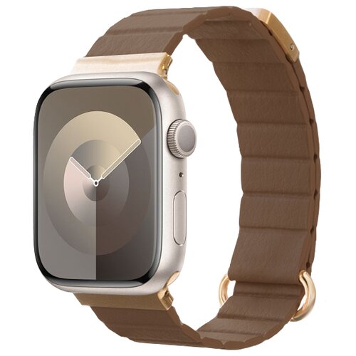 Pasek CRONG Eclipse do Apple Watch 2/3/4/5/6/7/8/9/10/SE/SE 2022 (38/40/41/42mm) Brązowy