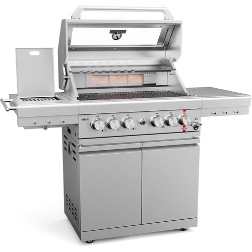 Grill gazowy KOLER Krone S2 Silver 21.6 kW 74 x 46 cm