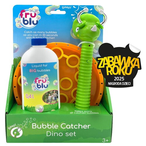 Zabawka FRU BLU Łapacz baniek Dino + Płyn DKF0913