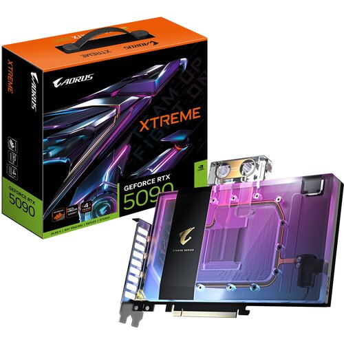 Karta graficzna GIGABYTE Aorus GeForce RTX 5090 Xtreme Waterforce WB 32GB DLSS 4