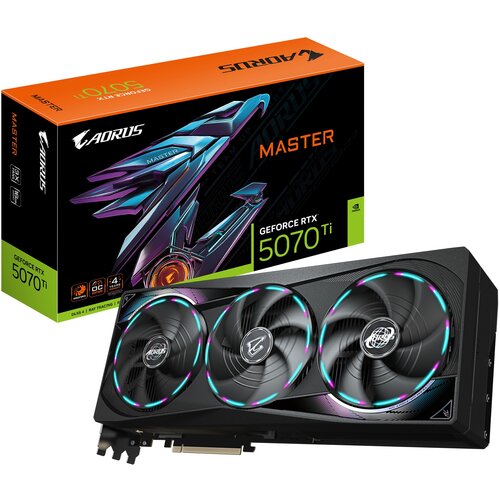 Karta graficzna GIGABYTE Aorus GeForce RTX 5070 Ti Master 16GB DLSS 4