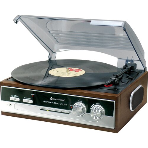Gramofon SOUNDMASTER PL186H Brązowy