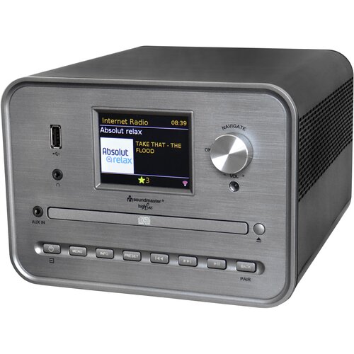 Wieża SOUNDMASTER ICD1050SW WLAN, DAB+/FM-radio, CD/MP3, USB, Bluetooth Czarny