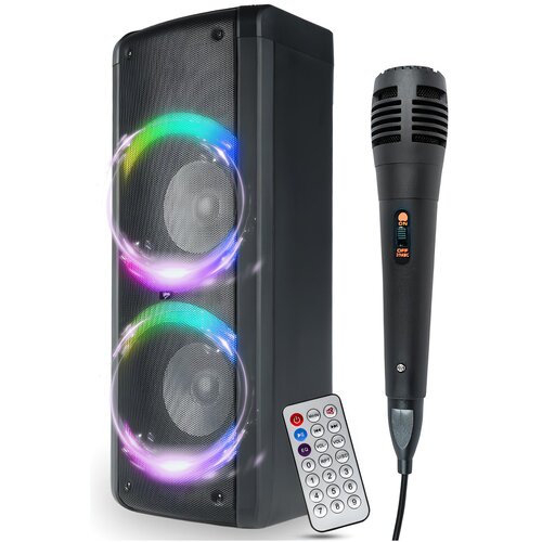 Power Audio V-TONE Before Bluetooth, Dwa wejścia mikrofonowe, Radio FM, Mikrofon w zestawie, Pilot