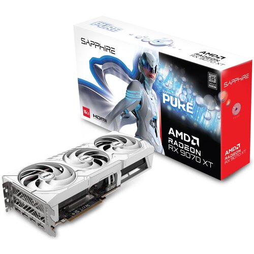 Karta graficzna SAPPHIRE Pure Radeon RX 9070 XT Gaming OC 16GB