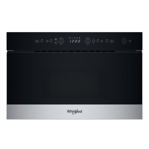 Kuchenka mikrofalowa WHIRLPOOL WMN574BX średnica 25 cm pojemność 22L Grill talerz Crisp