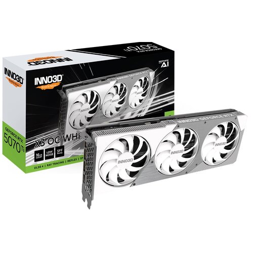 Karta graficzna INNO3D GeForce RTX 5070 Ti X3 OC 16GB DLSS 4 Biały
