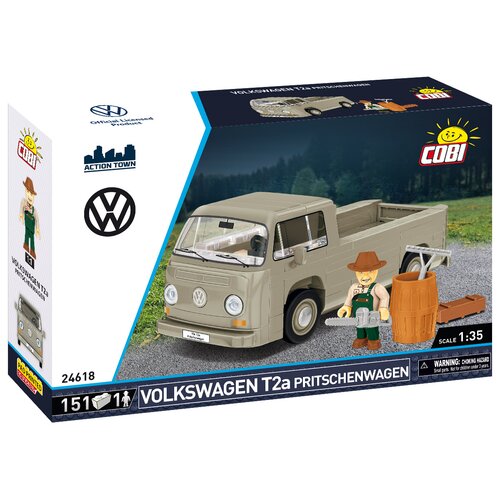 Klocki plastikowe COBI Cars T2A Volkswagen Pritschenwagen COBI-24618