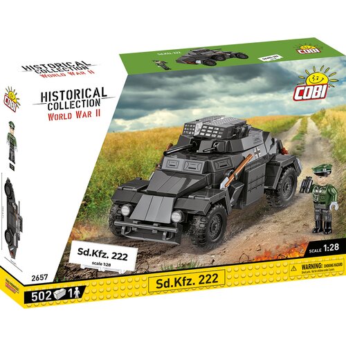 Klocki plastikowe COBI Historical Collection World War II Sd.Kfz. 222 COBI-2657