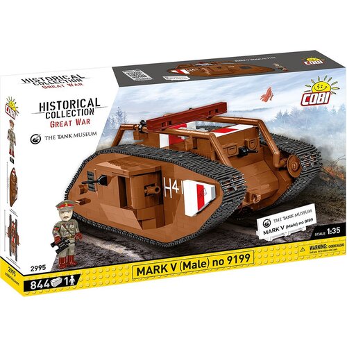 Klocki plastikowe COBI Historical Collection Great War Mark V (Male) no 9199 COBI-2995