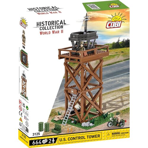 Klocki plastikowe COBI Historical Collection World War II U.S. Control Tower COBI-3125
