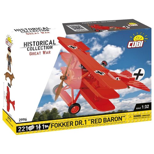 Klocki plastikowe COBI Historical Collection Great War Fokker Dr.I Red Baron COBI-2996