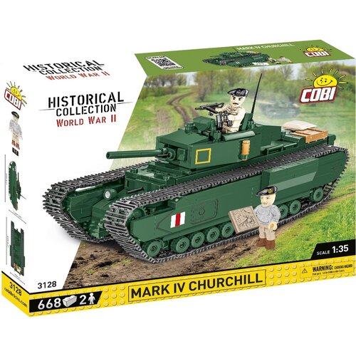 Klocki plastikowe COBI Historical Collection World War II Mark IV Churchill COBI-3128