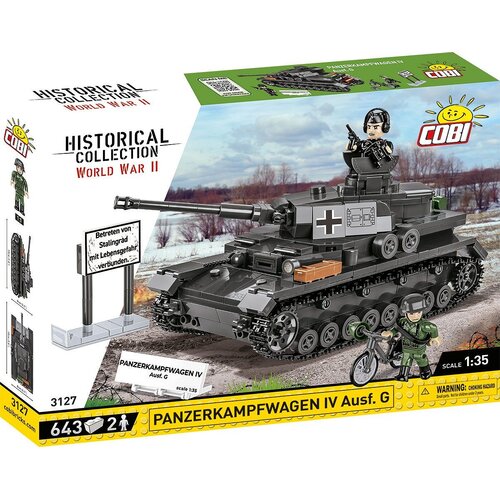 Klocki plastikowe COBI Historical Collection World War II Panzerkampfwagen IV Ausf.G COBI-3127
