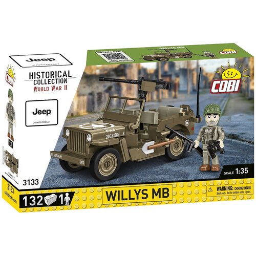 Klocki plastikowe COBI Historical Collection World War II Willys MB COBI-3133