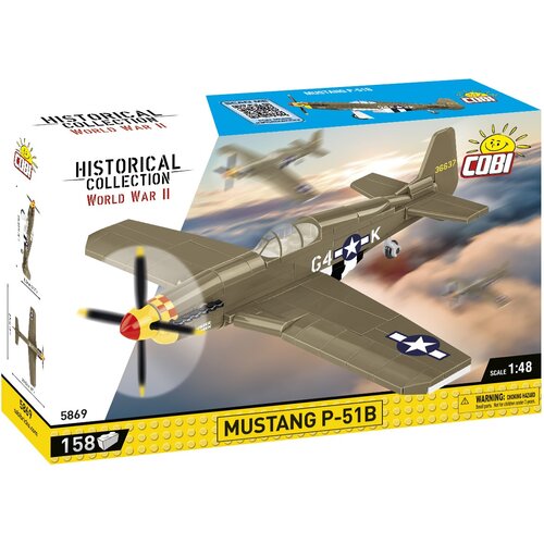 Klocki plastikowe COBI Historical Collection World War II Mustang P-51B COBI-5869