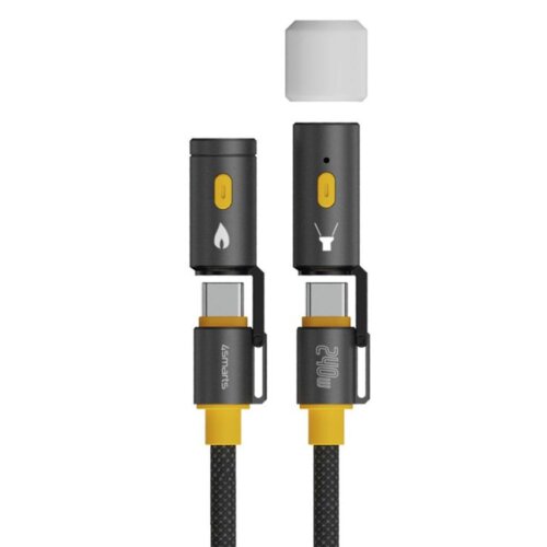 Kabel USB-C - USB-C 4SMARTS Explorer 3w1 240 W Czarny