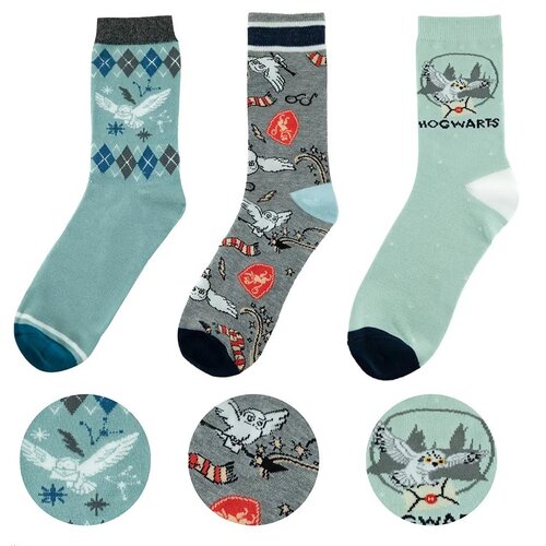 Zestaw skarpetek THE NOBLE COLLECTION Harry Potter Hedwiga (rozmiar 35-45)