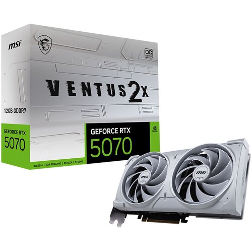 Karta graficzna MSI GeForce RTX 5070 Ventus 2X OC White 12GB DLSS 4