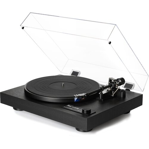 Gramofon DUAL CS 618Q Czarny, Automatyczny,Napęd bezpośredni,PrędkośĆ odtw. 33,45,78 obr./min,Przedwzmacniacz