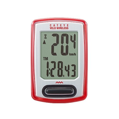 Licznik rowerowy CATEYE Velo Wireless CC-VT230W Czerwony