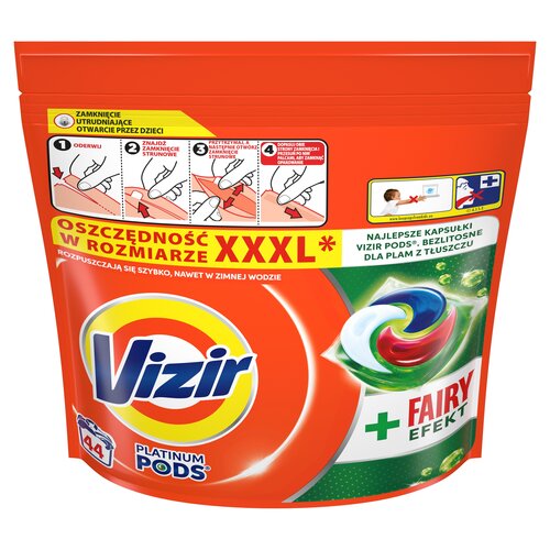 Kapsułki do prania VIZIR Platinum Pods Fairy Efekt - 44 szt.