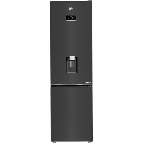 Lodówka BEKO B5RCNA405HDXBR Beyond No Frost Dystrybutor wody 203.5cm Ciemny Inox HarvestFresh, trwała sprężarka inwerterowa ProSmart