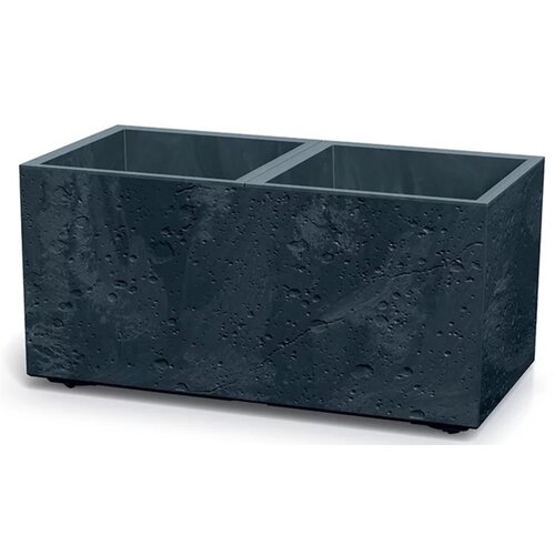 Doniczka PROSPERPLAST Sierra Case Beton Effect DSI800E Antracytowy