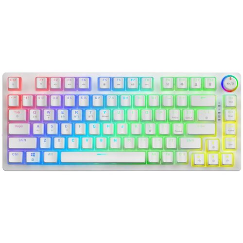 Klawiatura SAVIO Phenix White Gateron Red Pro Pudding