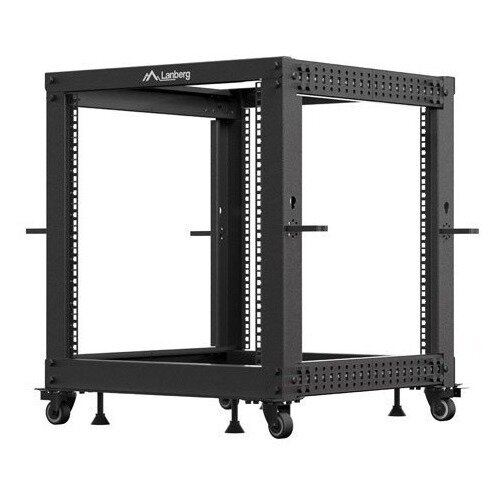 Szafa RACK LANBERG 19" 12U OR01-6112-B 600 x 600, Stojąca Czarny