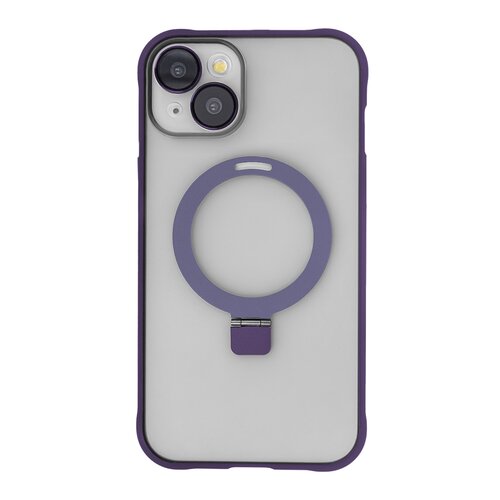 Etui TECTO SHIELD Ring Secure Mag do Apple iPhone 13 Przezroczysto-fioletowy