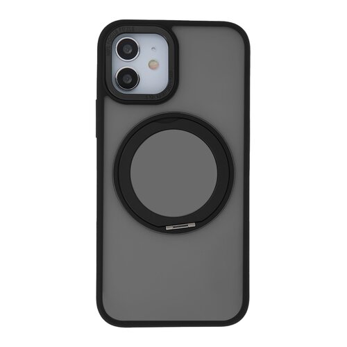 Etui TECTO SHIELD Secure Spinning Mag do Apple iPhone 12/12 Pro Przezroczysto-czarny