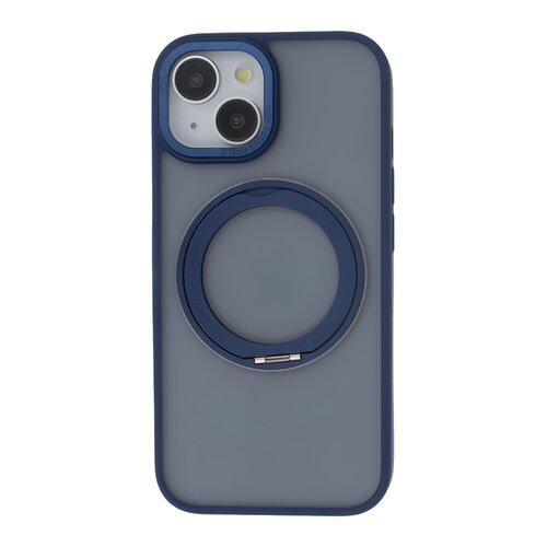 Etui TECTO SHIELD Secure Spinning Mag do Apple iPhone 13 Przezroczysto-granatowy