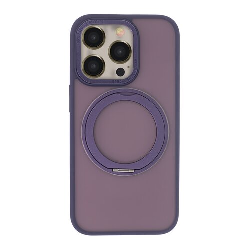Etui TECTO SHIELD Secure Spinning Mag do Apple iPhone 15 Pro Fioletowy
