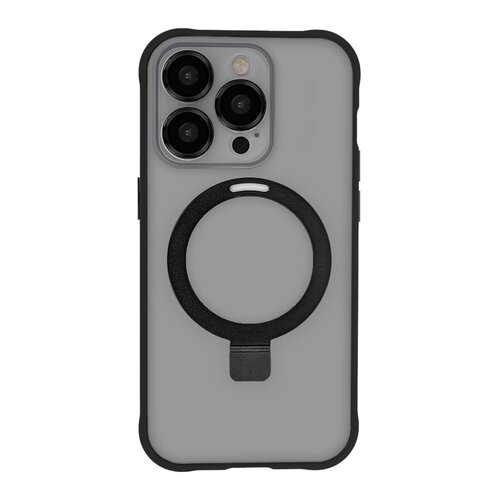 Etui TECTO SHIELD Ring Secure Mag do Apple iPhone 15 Pro Przezroczysto-czarny