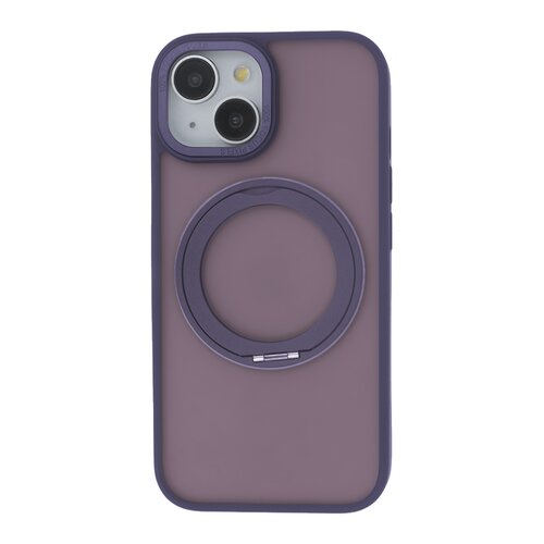 Etui TECTO SHIELD Secure Spinning Mag do Apple iPhone 14 Przezroczysto-fioletowy