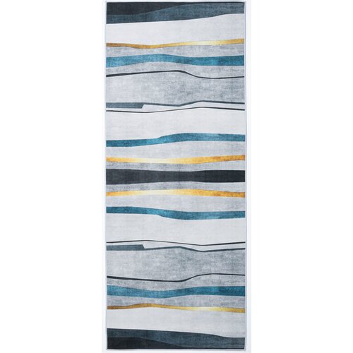 Dywan MULTIDECOR Glamour Crystal Velvet 80 x 200 cm Szary