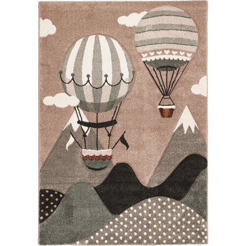Dywan wewnętrzny MULTIDECOR Bond balony 160 x 230cm Beżowo-zielony