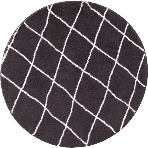 Dywan wewnętrzny MULTIDECOR Loren Print 507872 80 cm Czarny