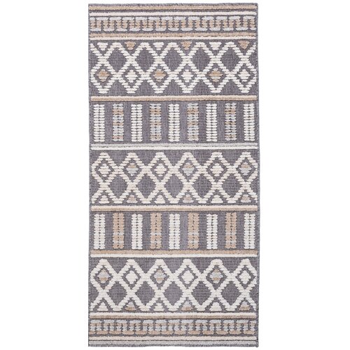 Dywan wewnętrzny MULTIDECOR Nepal Geometria 508235 80 x 153 cm Antracyt