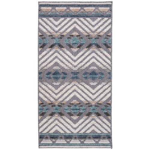 Dywan wewnętrzny MULTIDECOR Nepal Pasy 508233 80 x 153 cm Niebieski